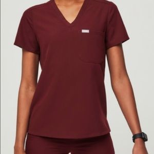 Figs burgundy scrub kit Large